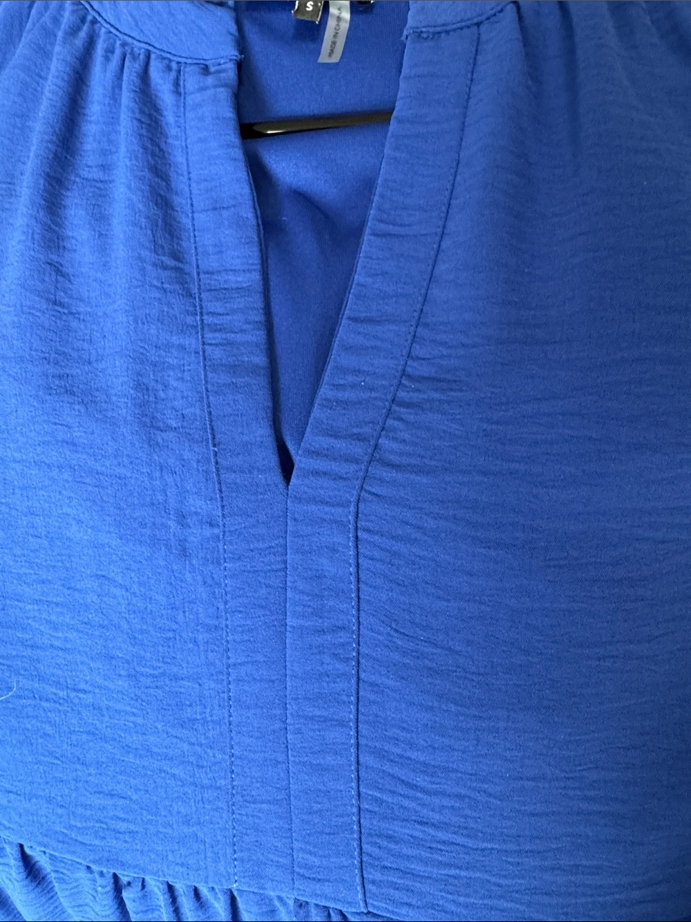 1. State Bold Blue Tiered Ruffle Dress - Picture 5 of 5